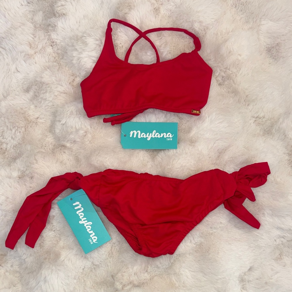 Kids Red Bikini Set